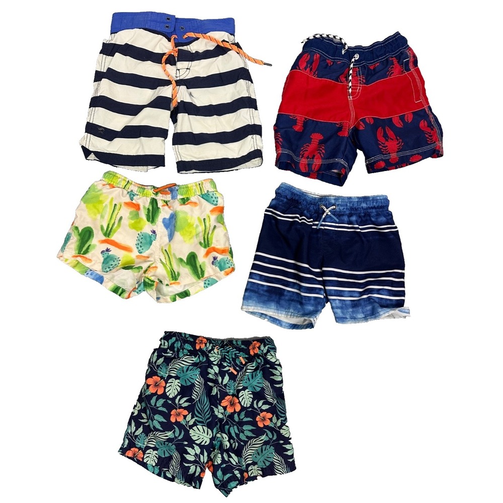 Little Boys Swim Trunks Sz 4T - 6 Cat & Jack,Kara ,Gymboree, J.Crew